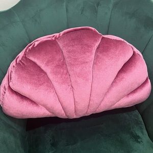 Pink seashell pillow